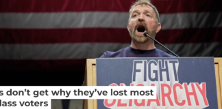 Graham Platner, Democratic candidate for U.S. Senate, speaks at an event hosted by U.S. Sen. Bernie Sanders in Orono, Maine, on May 24, 2026. AP Photo/Robert F. Bukaty